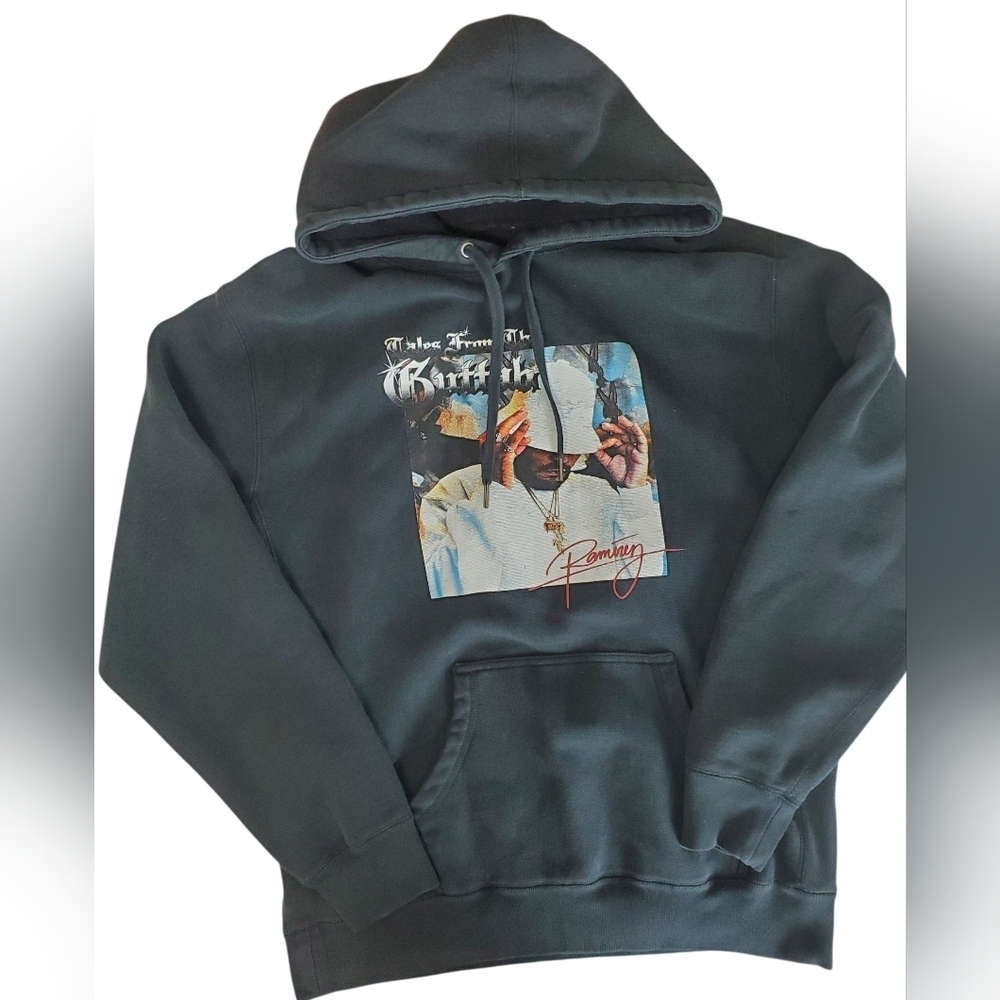 Rare Ramirez G59 "Tales From The Gutta Hoodie-Black Size L Vintage Look - Picture 2 of 5